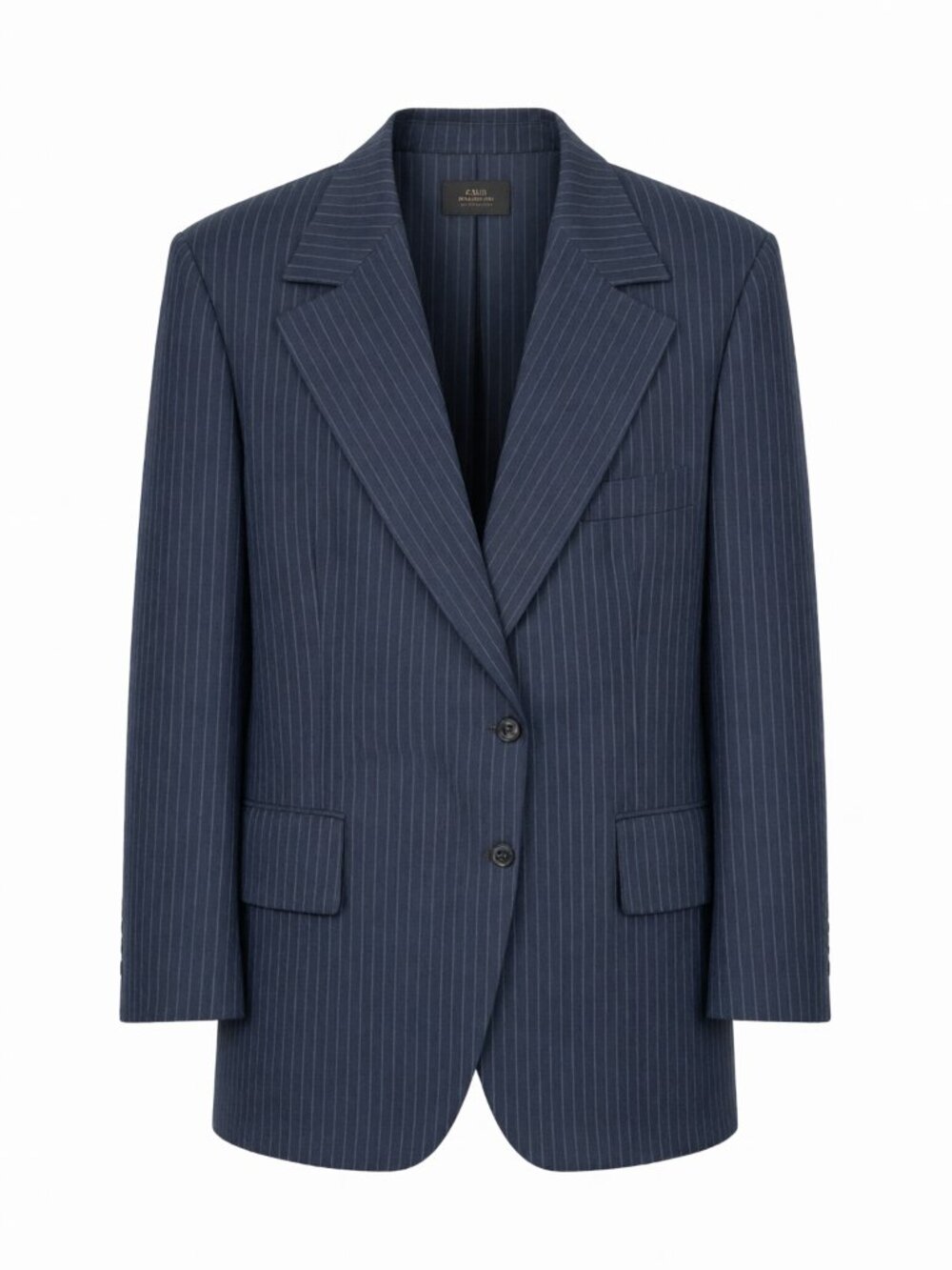 Botany 500 Pinstriped Blazer Men's 42R Navy